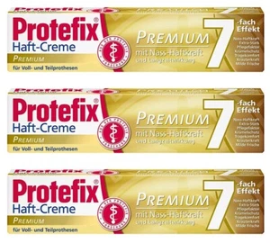 ✅Protefix Haftcreme Premium 7-fach Effekt Nass Haftkraft Langzeitwirkung 3x 47g✅ - Bild 1 von 1