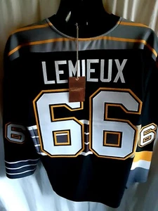 Camiseta deportiva grande Mitchell Ness Pittsburgh Penguins Lemieux #66 para hombre - Imagen 1 de 6