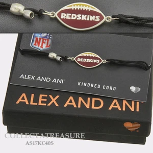 Authentisches Alex und Ani "Washington Redskins" Sterlingsilber verwandtes Armband - Bild 1 von 1