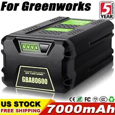 Pack For Greenworks Pro 80V 7 Ah Lithium Ion Battery ‎GBA80600 GBA80250 GBA80400