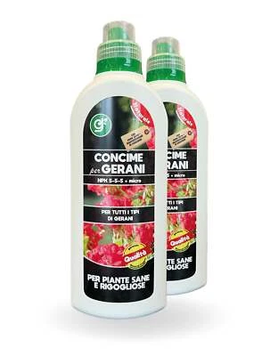 GENERAL COPPER Concime Gerani GER1 ⚡ - Boost Crescita Gerani - 1 lt x 2 pz