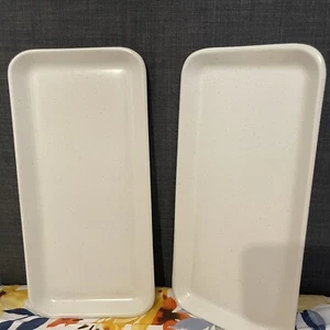 Plates side plates white Speckled serving dishes side platters Porcelain - Picture 1 of 10
