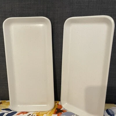 Plates side plates white Speckled serving dishes side platters Porcelain - Image 1 of 4