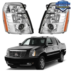 Faros izquierdo y derecho Assermbly HID cromados para 07 08 09 10-14 Cadillac Escalade - Imagen 1 de 11
