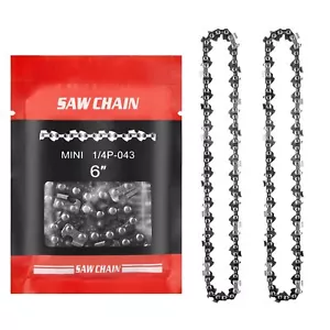 2) Cadenas de sierra de repuesto para mini cadena de motosierra de 6" - Imagen 1 de 1