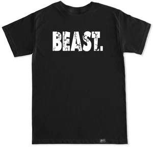 Camiseta BEAST WORKOUT GIMNASIO LIFT FITNESS FIT BEASTMODE GAINZ MUSCLE WHEY STRONGS - Imagen 1 de 8