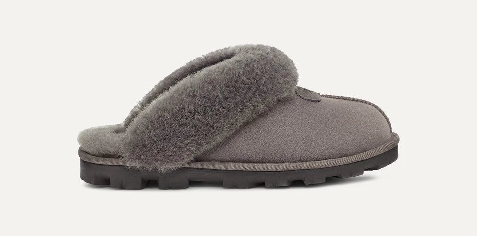 UGG Women Coquette Slipper 5125, Chestnut & Grey, Twinface Sheepskin, In/outdoor - Image 1 of 1