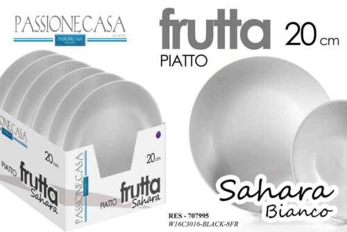 SET 24 PIATTI FRUTTA PASSIONE CASA SAHARA COLORE BIANCO 20CM RES-707995