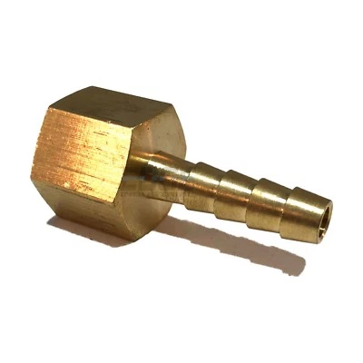 1/4 HOSE BARB X 3/8 FEMALE NPT Brass Pipe Fitting NPT Thread Gas Fuel Water Air Foto 1 de 4