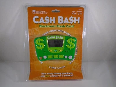 LEARNING RESOURCES--CASH BASH ELECTRONIC FLASH CARD GAME (NEW) - Image 1 of 4