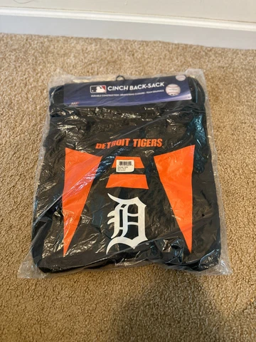 DETROIT TIGERS MLB CINCH BACK-SACK WITH TEAM GRAPHIC & DRAWSTRING BRAND NEW Cover