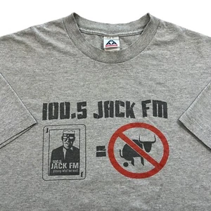 Vintage y2k Jack FM Radio Station Promo Shirt Size XL Playing What We Want NO BS - Picture 1 of 9