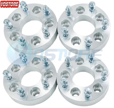 4PC 1.25'' 5x4.5 to 5x5 Wheel Spacers Adapters for Jeep Wrangler Ford Mustang - Image 1 of 3