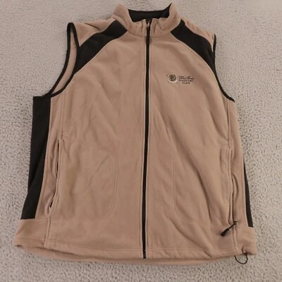 Cutter & Buck Sweater Mens L Beige Tan DuBois Country Club Vest Golf - Image 1 of 4