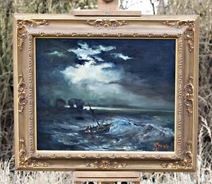 Edmund Gunsch ( Ur. 1941 W Sępólno Krajeńskie, Zm. 2013 Berlin) Coastal Scene - Picture 1 of 7
