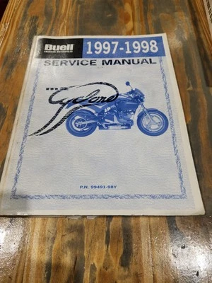 Libro manual de reparación de servicio oficial genuino Buell 97-98 M2 Cyclone OEM Foto 1 de 2