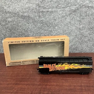 NIB HARLEY-DAVIDSON Freight Car COLLECTOR HO Train Set Limited Edition - Picture 1 of 14