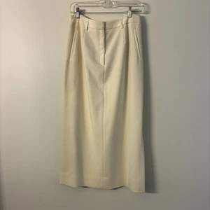 Margaret M Women's Midi Pencil Skirt Size 10, Cream Color - Picture 1 of 9