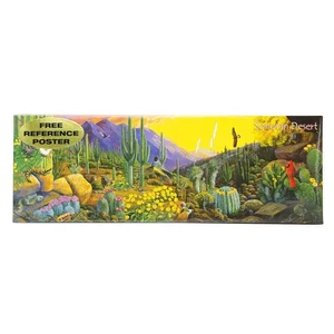 Sonoran Desert 12"x36" 500 pz Puzzle Panoramico con Poster Riferimento Omaggio Nuovo Sigillo - Foto 1 di 2
