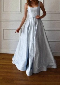 Dear Heart Austen Wedding Dress Gown 12 Natural White Silk Dupioni Modern $2,365 - Picture 1 of 8