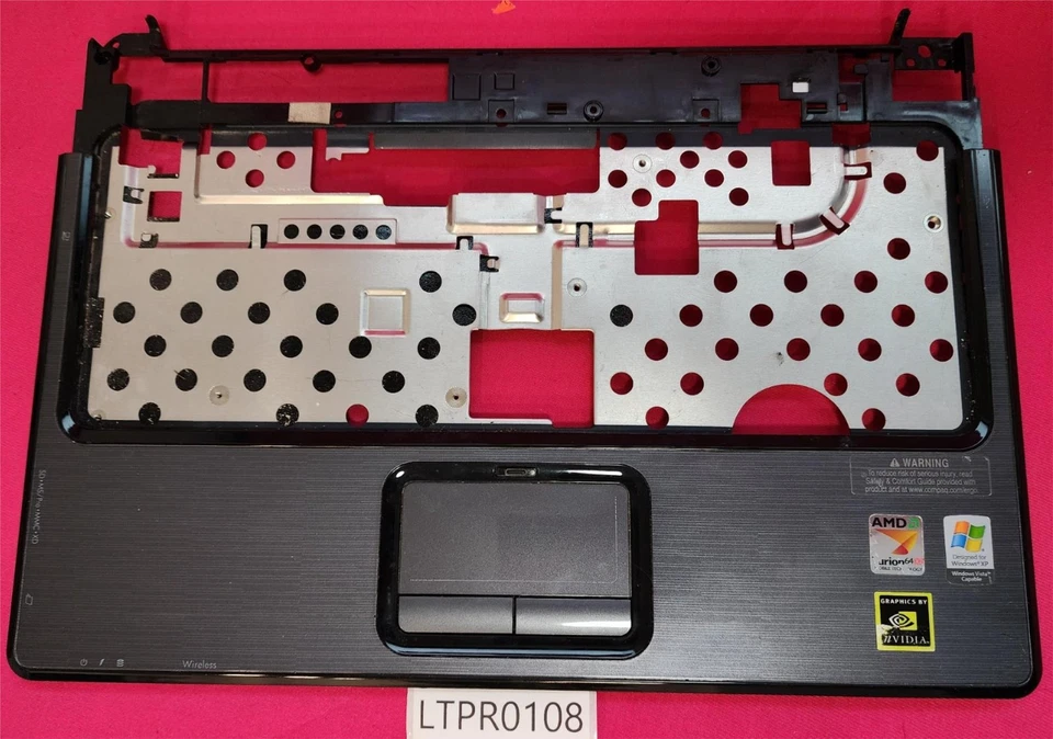 LTPR0108 - HP Compaq Presario V3000 Palm Rest & Touchpad Assembly 417091-001 - Image 1 of 4