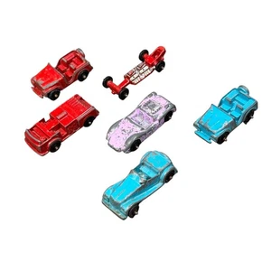 Vintage Midgetoy Diecast Toy Cars Lot of 6 Jeep Roadster Racer Mixed Colors - Picture 1 of 13