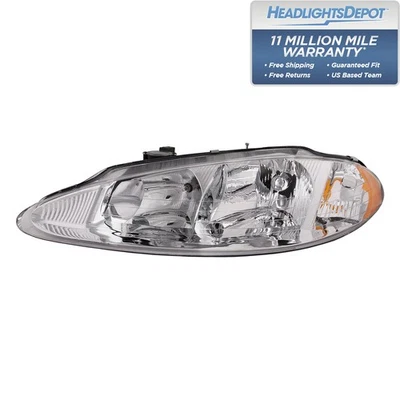 Headlight Left Driver Halogen Replacement Fits 1998-2004 Dodge Intrepid - Image 1 of 4