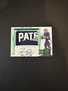 2022 Trinity Football Bailey Zappe 15/25 Patch Auto RC # PA-BZ1, C1 - Imagen 1 de 2