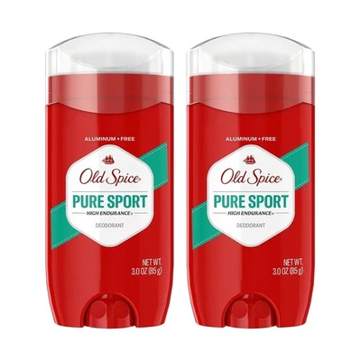 Desodorante Old Spice Pure Sport de alta resistencia sin aluminio 3,0 oz (lote de 2) Foto 1 de 2