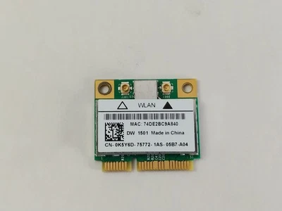 Dell Inspiron N4020, N5010 K5Y6D 802.11n Mini PCI-E WiFi inalámbrico Foto 1 de 3