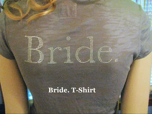NEU! e.vil BRIDE.,MOTHER OF THE.,BRIDEZILLA. Edelstein Grafik SHIRT XS S M 140 $ - Bild 1 von 20