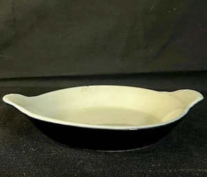 Vintage Hall Pottery, Au Gratin Baking Dish, Black, No. 434 - Picture 1 of 8
