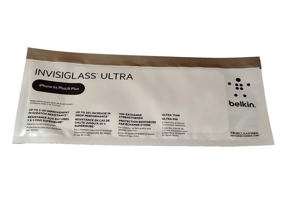 Invisiglass Ultra Screen Protector - iPhone 6s Plus / 6 - belkin - New & Sealed - Image 1 of 4