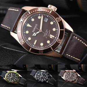 41mm Parnis 21 Jewels Miyota Automático Hombre Reloj Zafiro 10 Cajeros Cajeros Resistente al Agua - Imagen 1 de 32