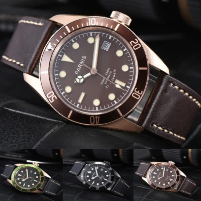 41mm Parnis 21 Jewels Miyota Automatic Men Watch Sapphire 10 ATM Water Resistant - Image 1 of 4