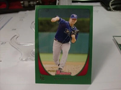 2011 Bowman Green #16 - Jeff Niemann 066/450 - Tampa Bay Rays  11-264 - Image 1 of 2