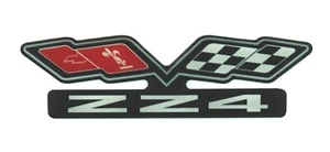 ZZ4 (FLAGS) EMBLEM Super Sized BLACK BACKGROUND - Picture 1 of 2