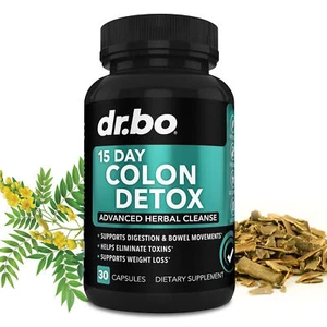 Dr.Bo 15 Tage Colon Detox - Senna Leaf, Flohsamenschalen, Cascara Sagrada Rinde - Bild 1 von 7