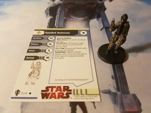 Star Wars Miniatures Galaxy at War 34 Aqualish Technician - Imagen 1 de 1