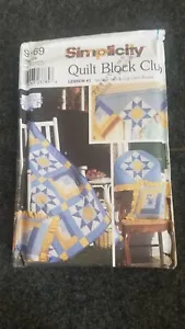 Quilt Block Club Star & Log Cabin SIMPLICITY 9169 Sewing Pattern Botsford UC # 2 - Picture 1 of 2