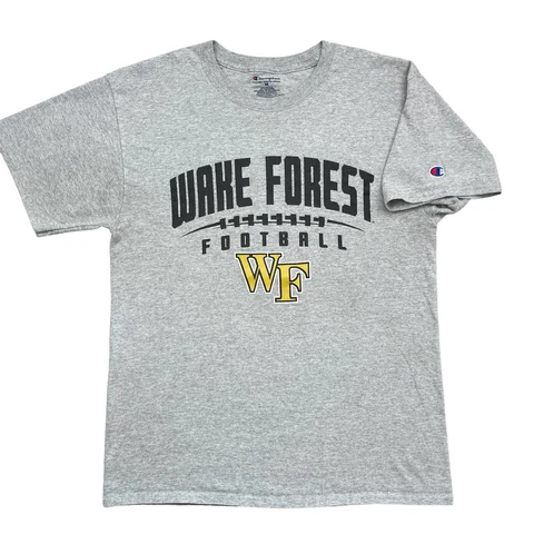 Men’s Champion Wake Forest Football 2017 Deacons Double Sided t-shirt size M Cover