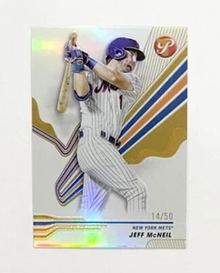 Jeff McNeil 2024 Topps Pristine /50 Gold Parallel #187 New York Mets - Picture 1 of 1