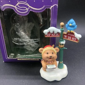 Lustre Fame 1992 Bear Singing Carols Santa Claus Is Coming Christmas Ornament - Picture 1 of 16