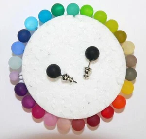 original Polaris Ohrstecker Edelstahl 8 mm Perle Kugel Rund Farben Auswahl  02a - Bild 1 von 36