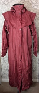 JACK MURPHY Damas Impermeable Rojo Forrado Tartán Pre-Amado Talla 16 Usado - Imagen 1 de 7