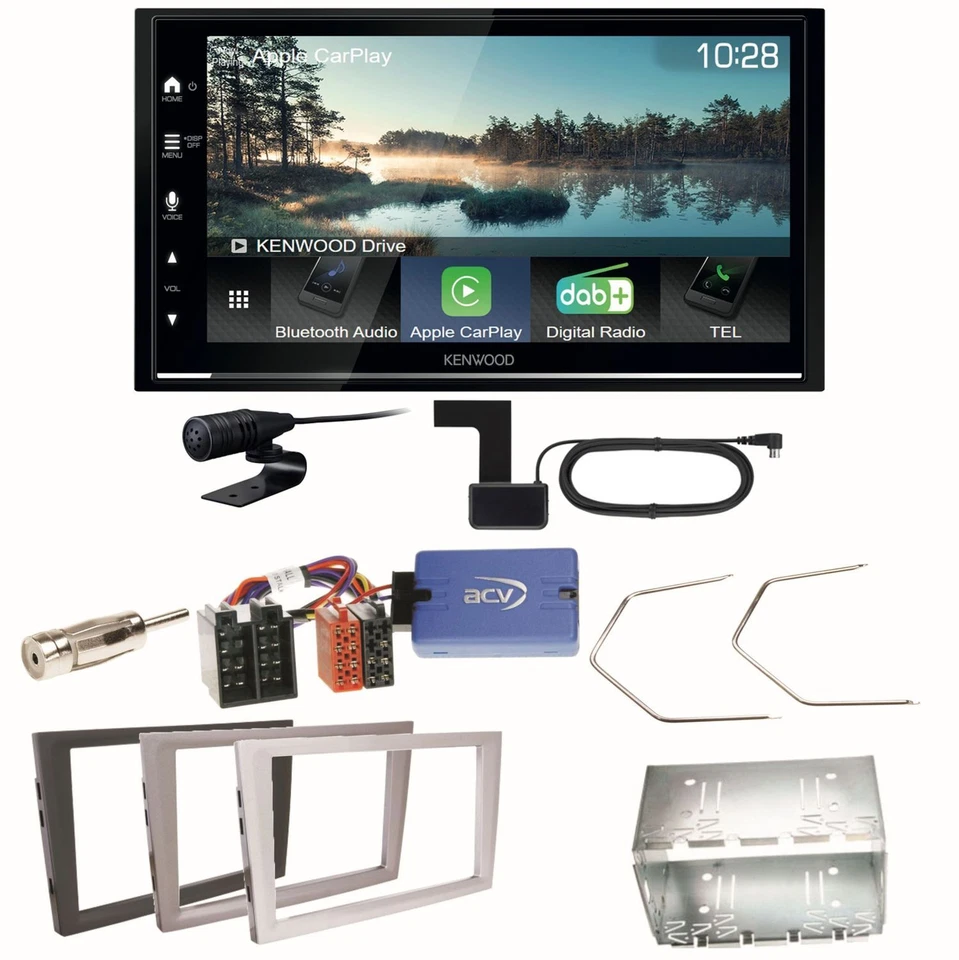 Kenwood DMX7722DABS Android Auto Einbauset für Opel Vectra C Signum Corsa Combo - Bild 1 von 1