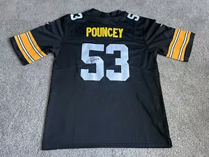 MAURKICE POUNCEY Pittsburgh Steelers SIGNED Autograph Football Jersey PSA COA XL - Picture 1 of 2