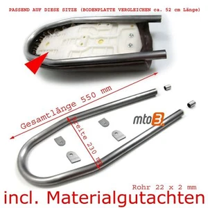 Telaio posteriore Cafe Racer per seduta Cina anello 22x2 mm con perizia materiale - Foto 1 di 1