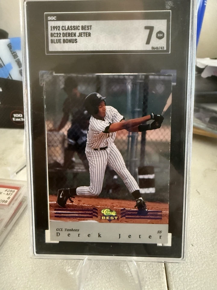 1992 Clásico Mejor Liga Menor - Tarjeta de bonificación azul #BC22 Derek Jeter (RC) Foto 1 de 2