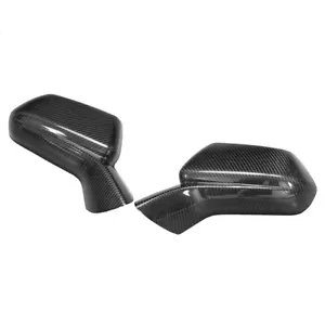 Real Carbon Fiber Side Mirror Cover Trim fit For Chevrolet Camaro 2017-2019 - Foto 1 di 7